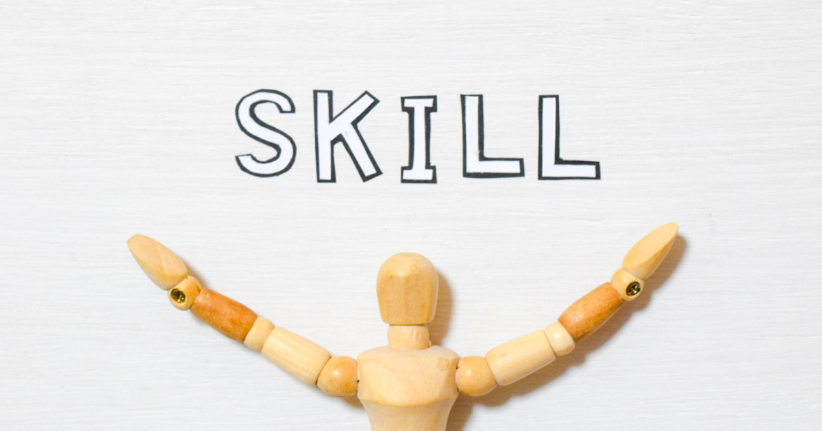 skillの文字の写真